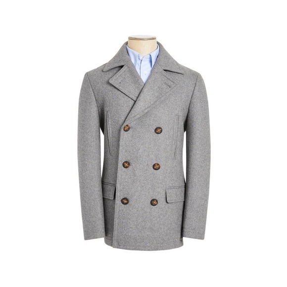 Lauren Ralph‎ Lauren Boys Plain Regular Overcoat Coat Light GREY Size 18R $250